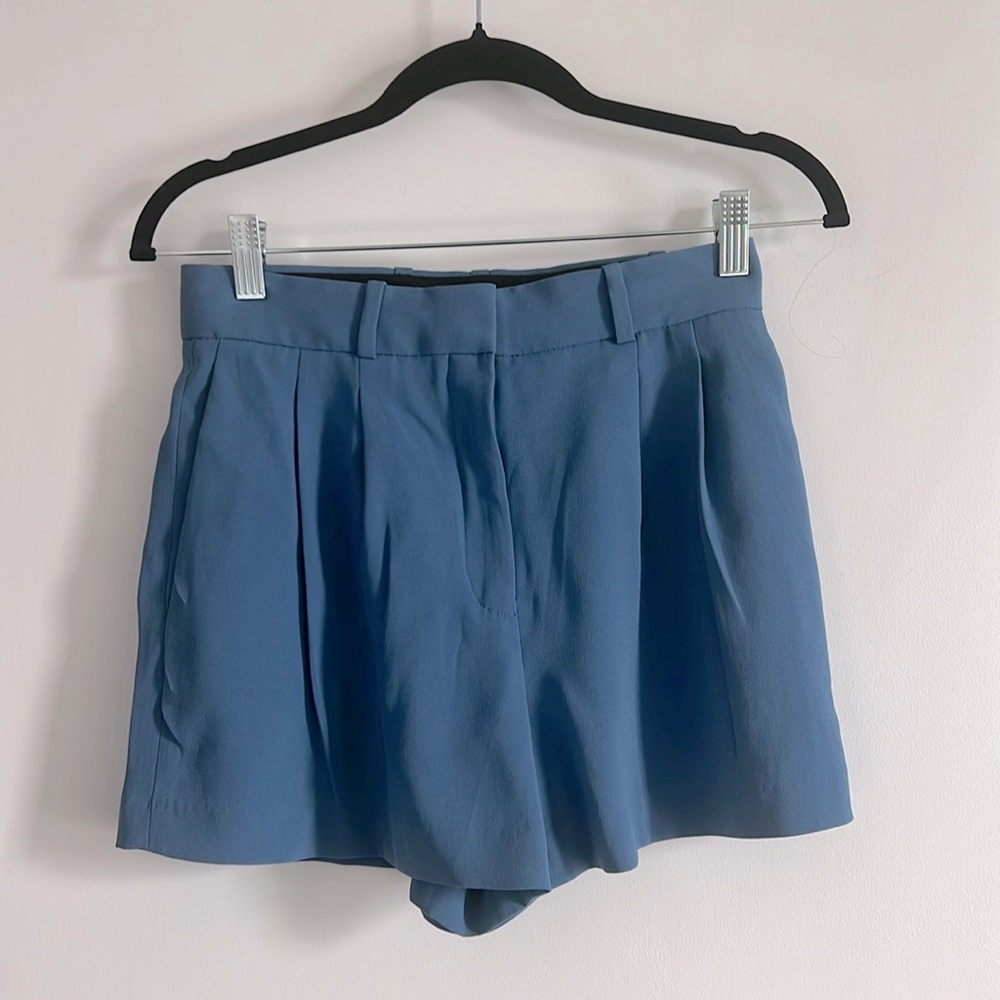 Babaton High Waist Women Shorts - Blue